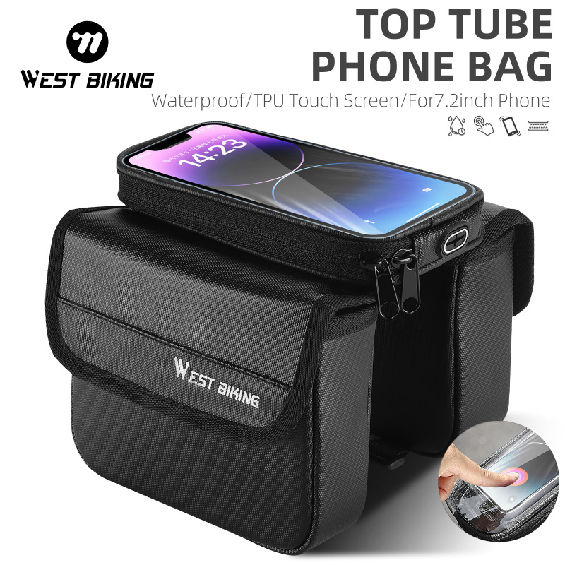 Cycling Journey - WEST BIKING Waterproof Bicycle Frame Bag