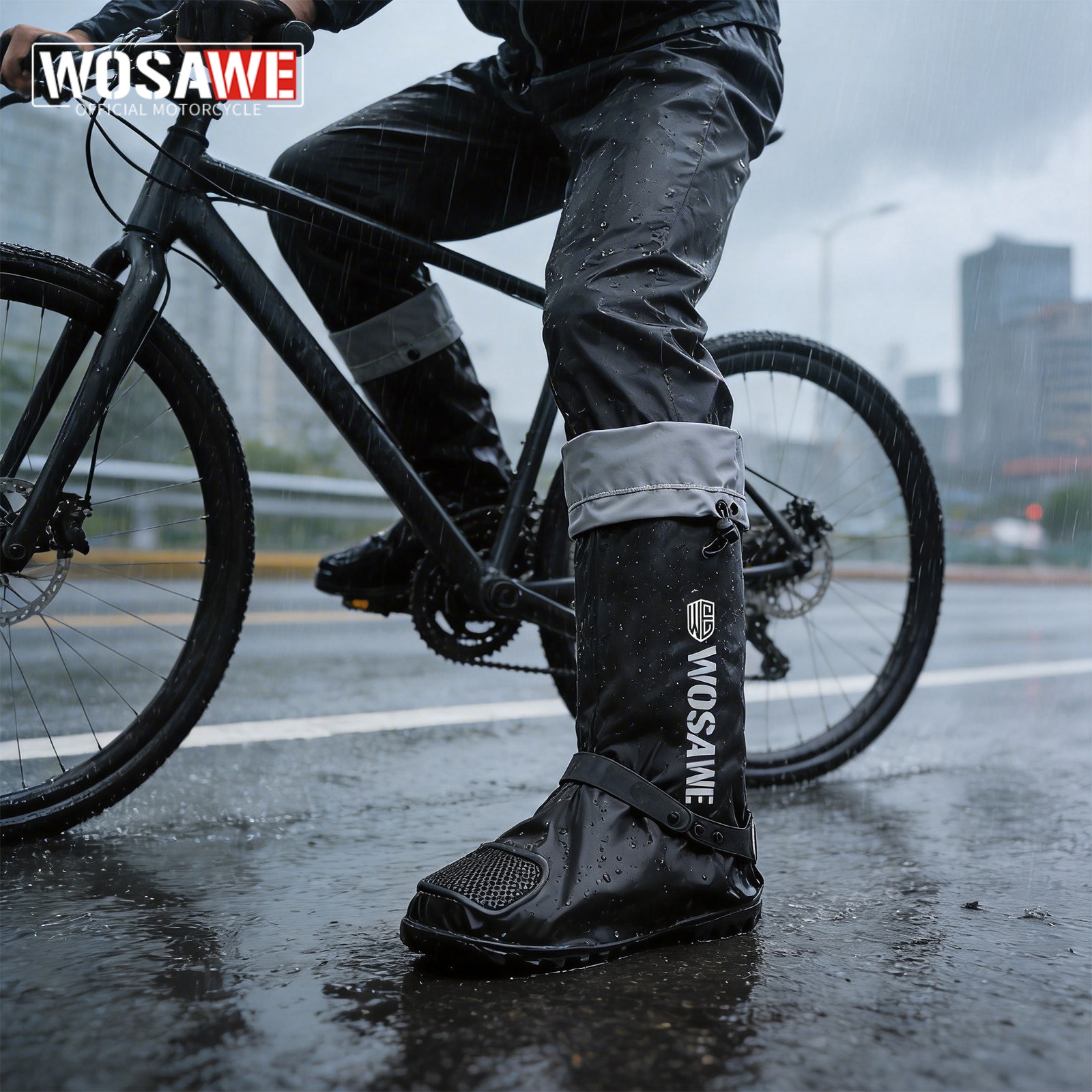 Cycling Shoes For Commute - WOSAWE WOSAWE Waterproof Rain Boot Covers