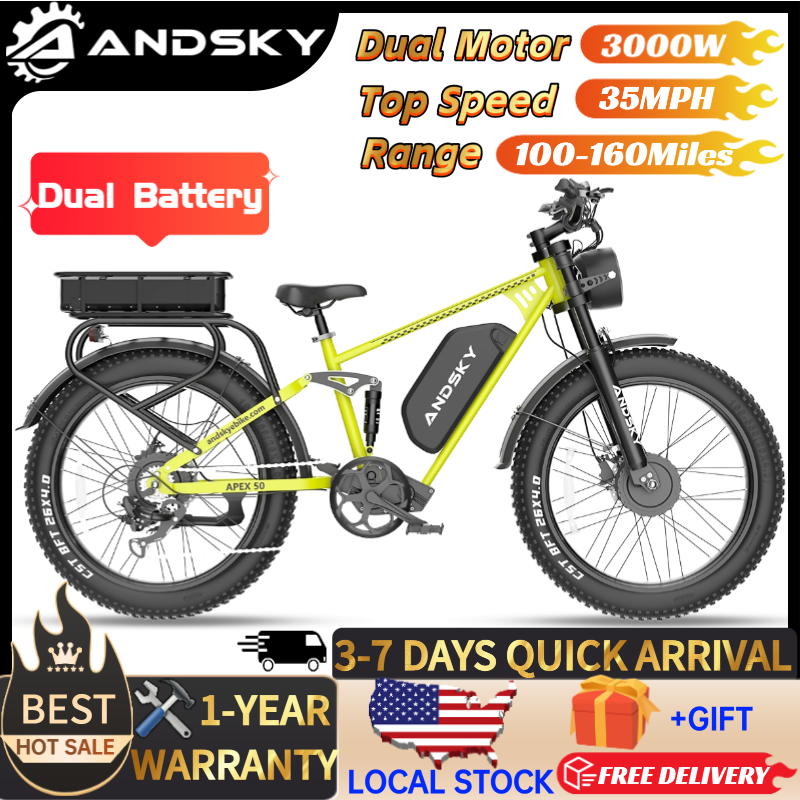 Bike Pump Frame Mount - ANDSKY Apex50 AWD Electric Bike 3000W