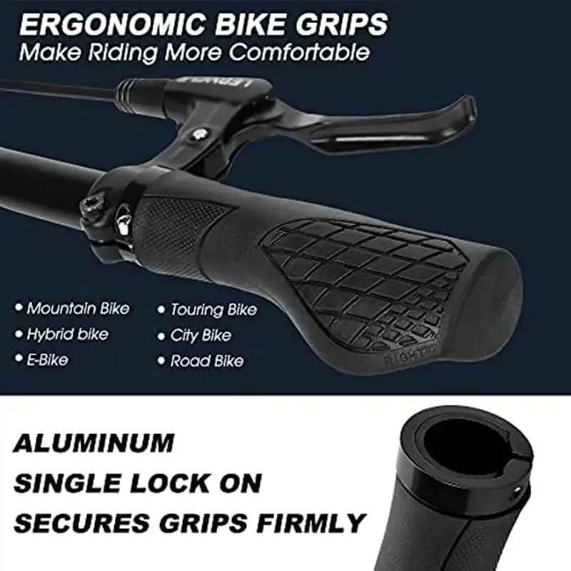 Alloy and Rubber Bike Grips -  - Commuting On Mountain Bike 评论和价格