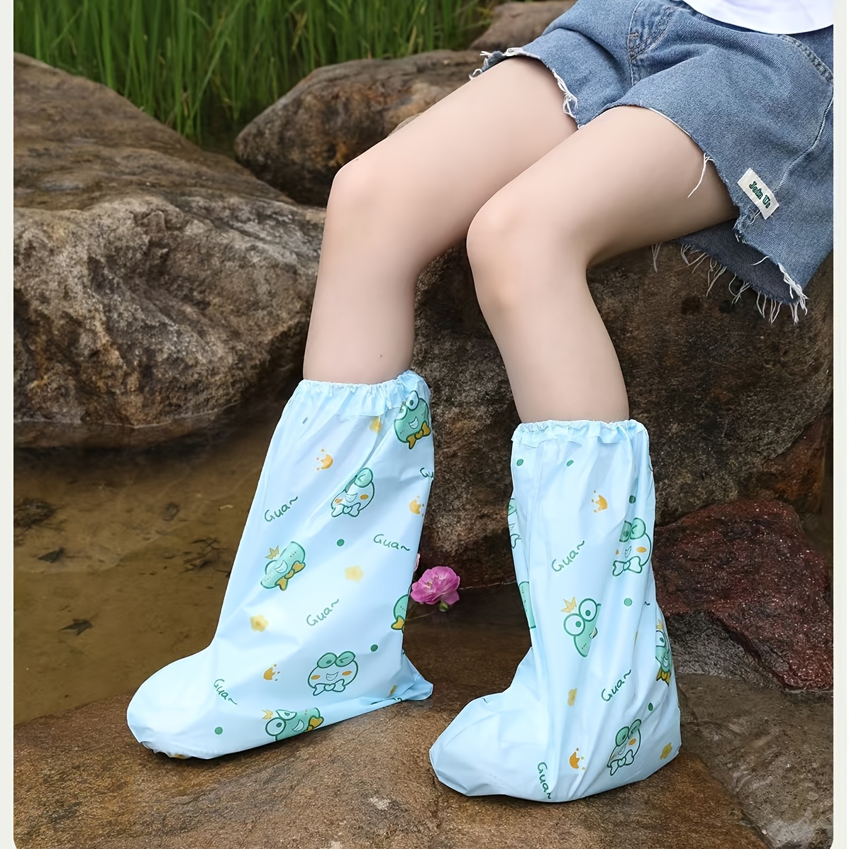 10pc Frog Cartoon Shoe Covers  - Cycling Shoes For Commute 评论和价格