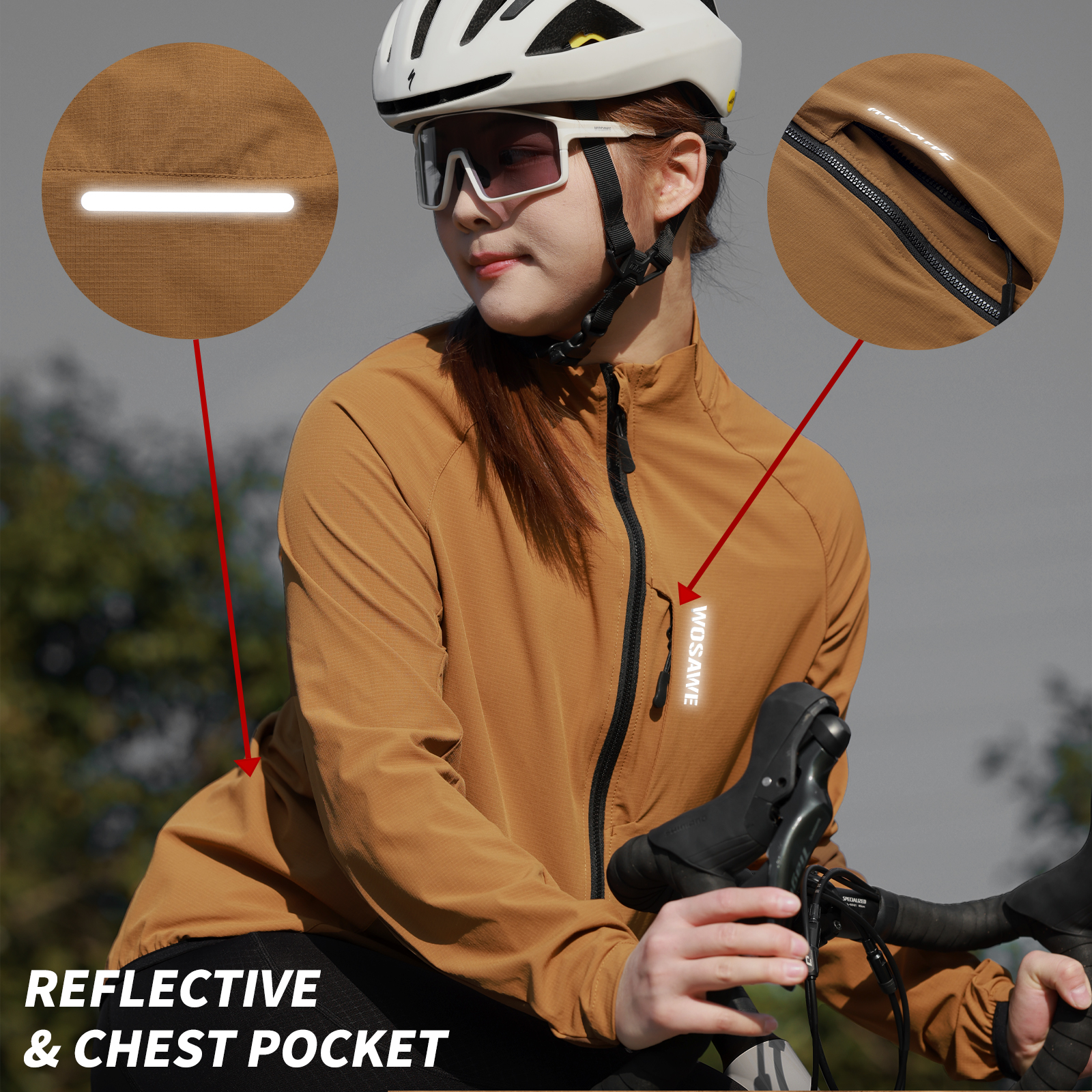 WOSAWE Cycling Windbreaker Uni - Cycling Commuter Jacket 评论和价格