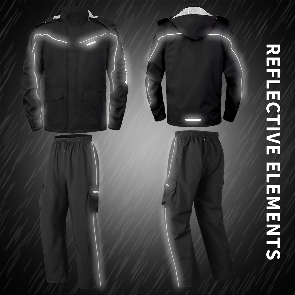 WOSAWE Waterproof Motorcycle R - Cycling Rain Jacket Commute 评论和价格
