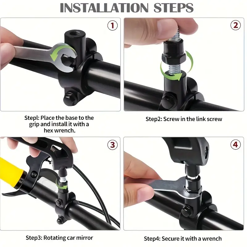 2pcs Motorcycle Handlebar Mirr - Mirror Handlebar Convex 评论和价格