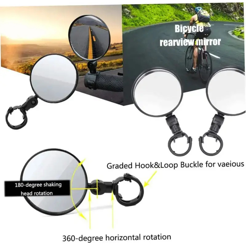 Universal Bicycle Rearview Mir - Mirror Handlebar Convex 评论和价格