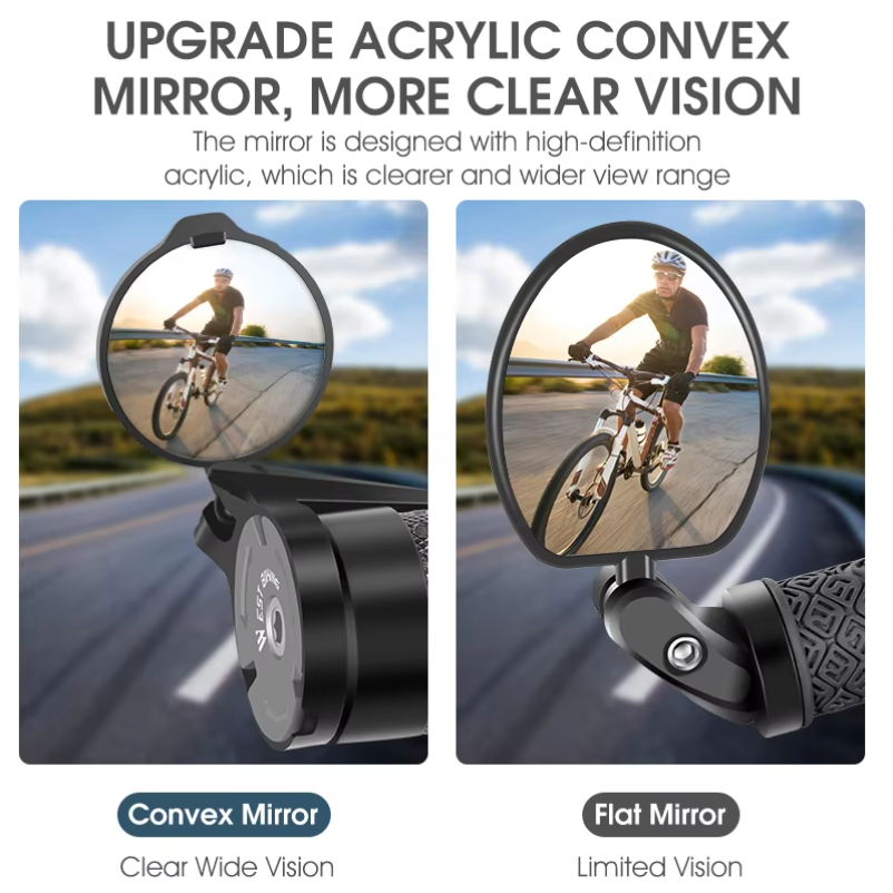 WEST BIKING Bike Rearview Mirr - Mirror Handlebar Convex 评论和价格