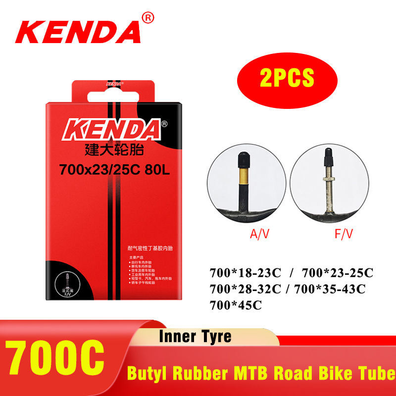 2PCS KENDA bicycle inner tube  - Inner Tube 700C 评论和价格