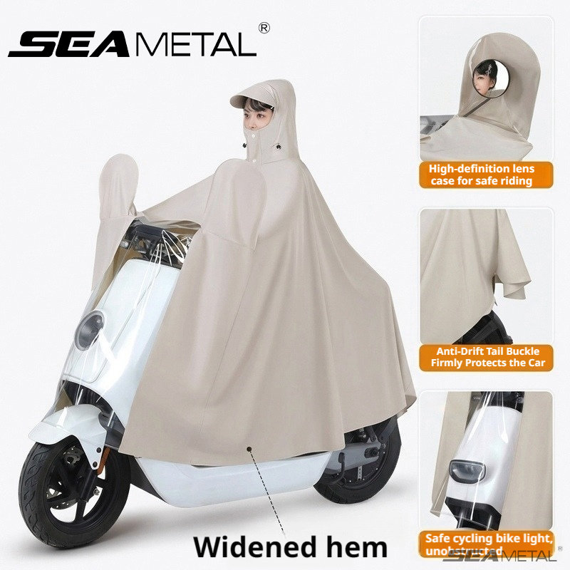 SEAMETAL Motorcycle Raincoat E - Cycling Rain Jacket Commute 评论和价格