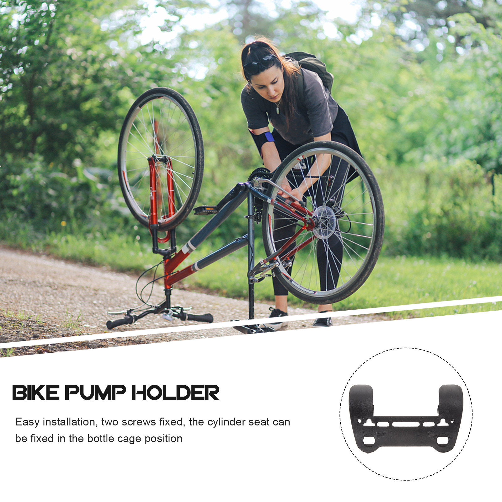 Professional Bike Inflator Rac - Bike Pump Frame Mount 评论和价格