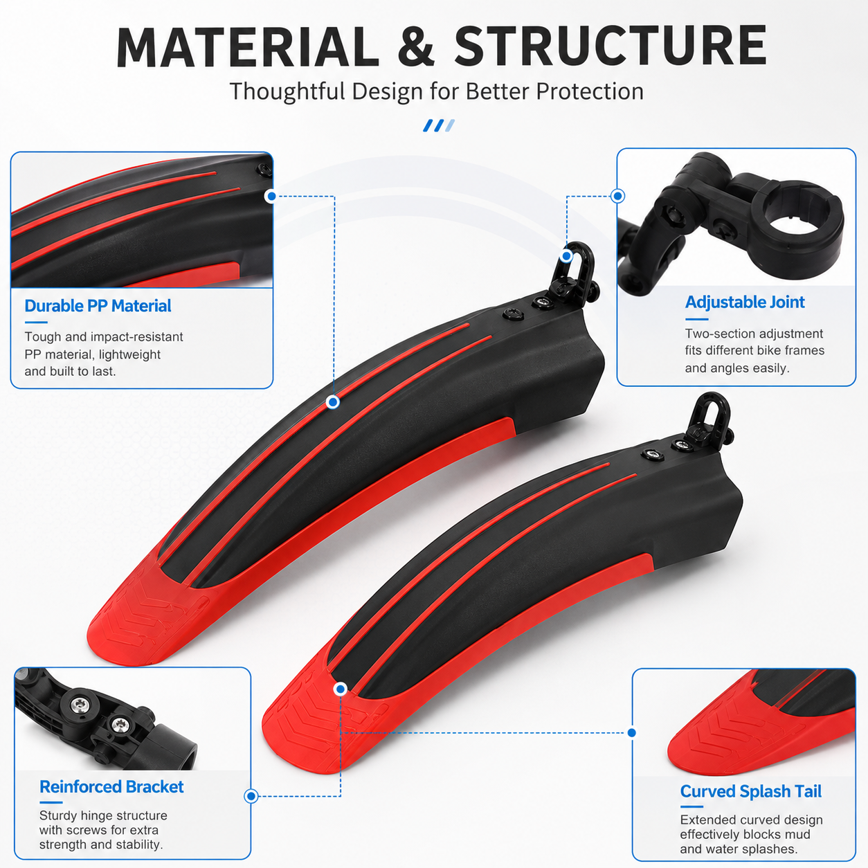 PINMOAP Mtb Road Bike Fender B - Cycling Commute In Rain 评论和价格