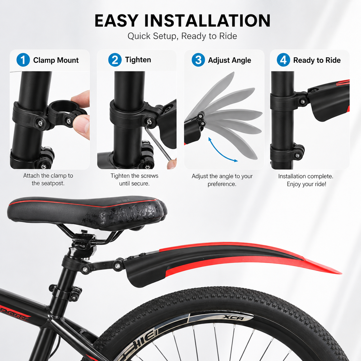 PINMOAP Mtb Road Bike Fender B - Cycling Commute In Rain 评论和价格