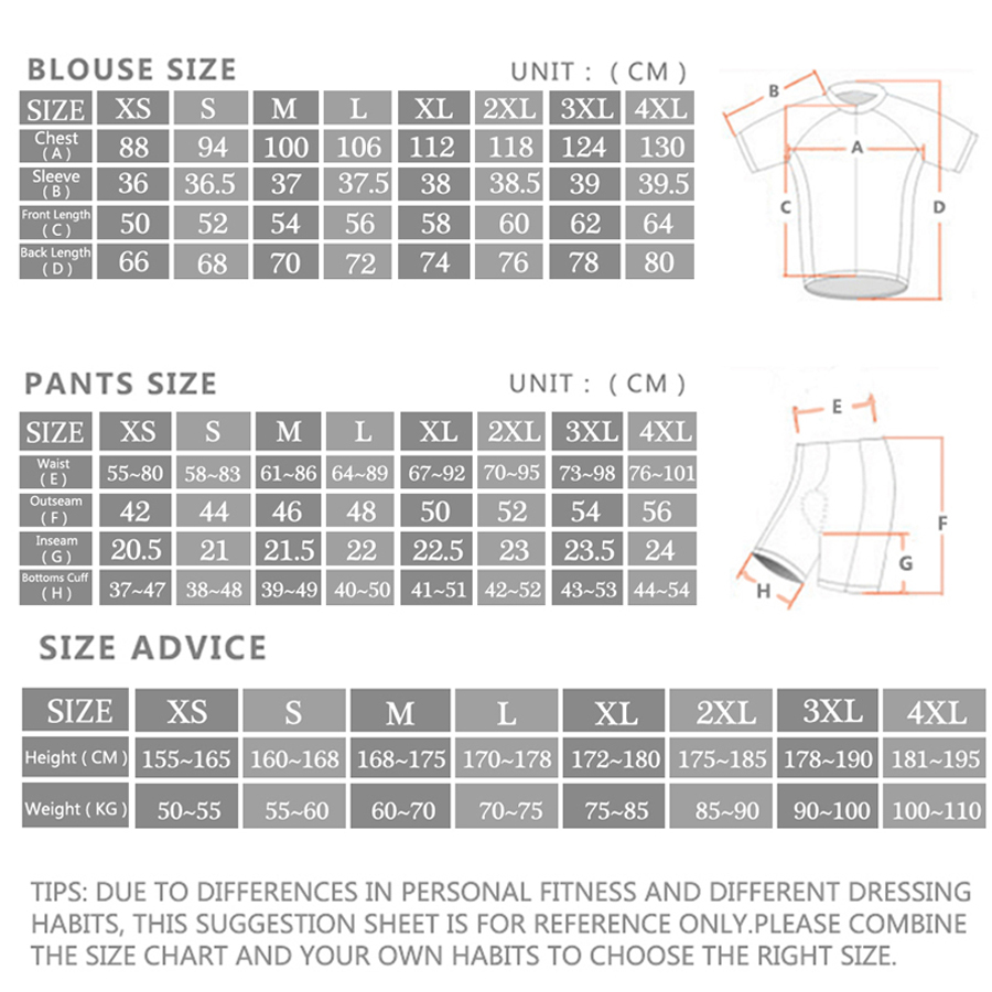 Rcn Rvouei Cycling Jersey Set  - Cycling Commuter Shorts 评论和价格