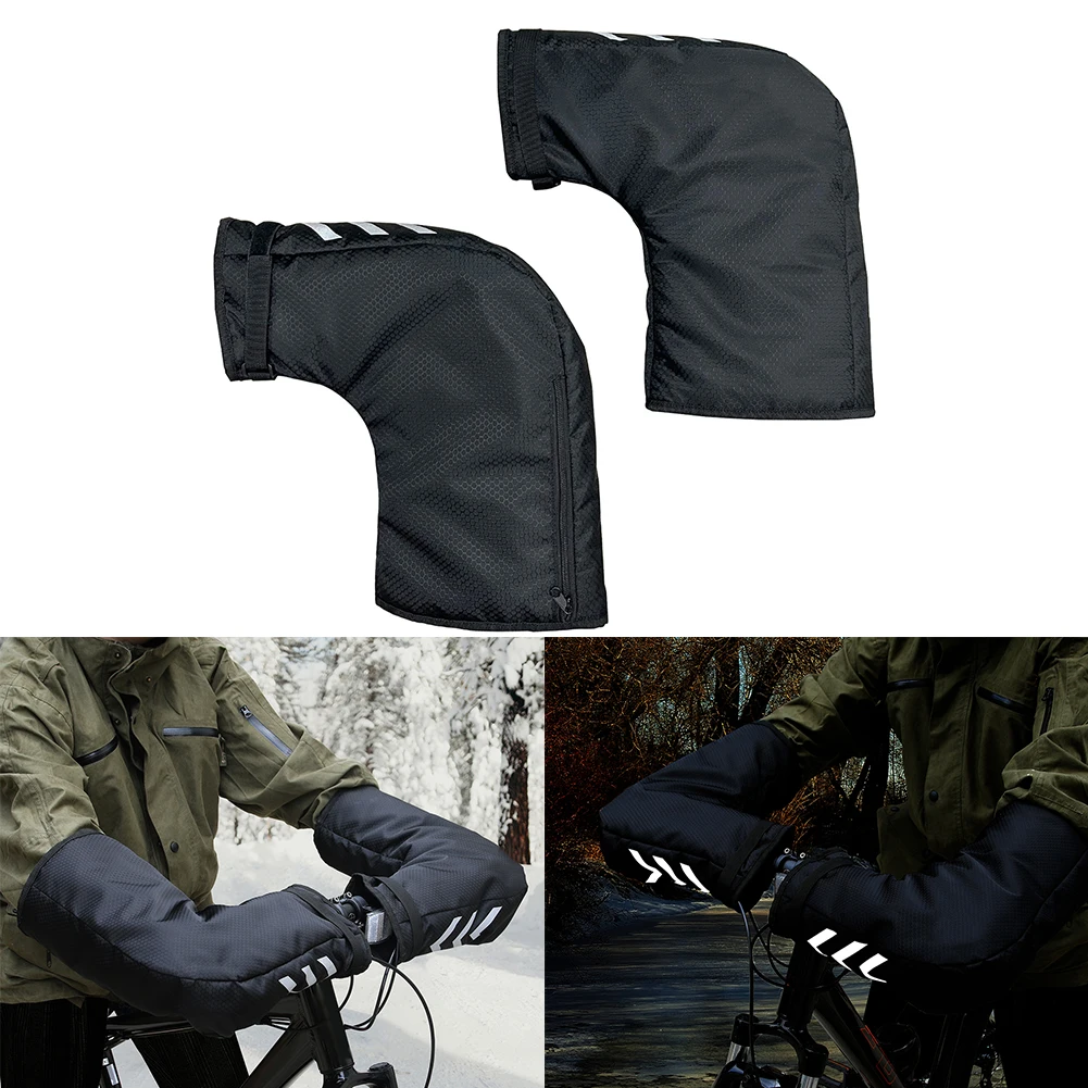 Reflective Handlebar Mittens 1 - Commuting On Mountain Bike 评论和价格