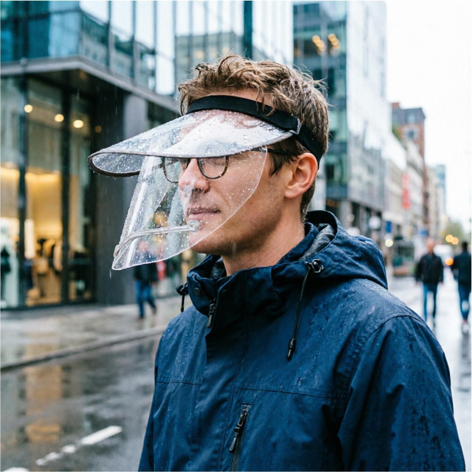 Rain Face Cover With Elastic H - Cycling Commute In Rain 评论和价格