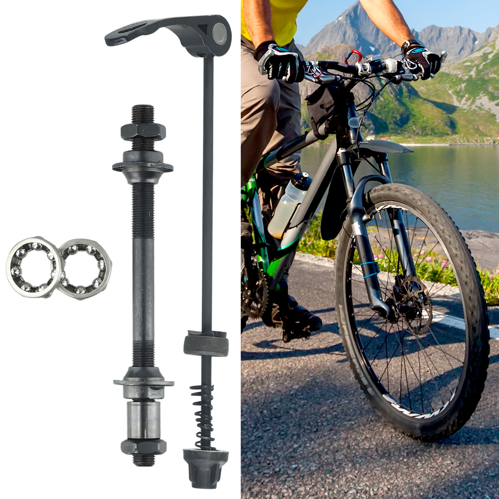 1 Set MTB Bike Axle Front Rear - Dynamo Hub Front 评论和价格