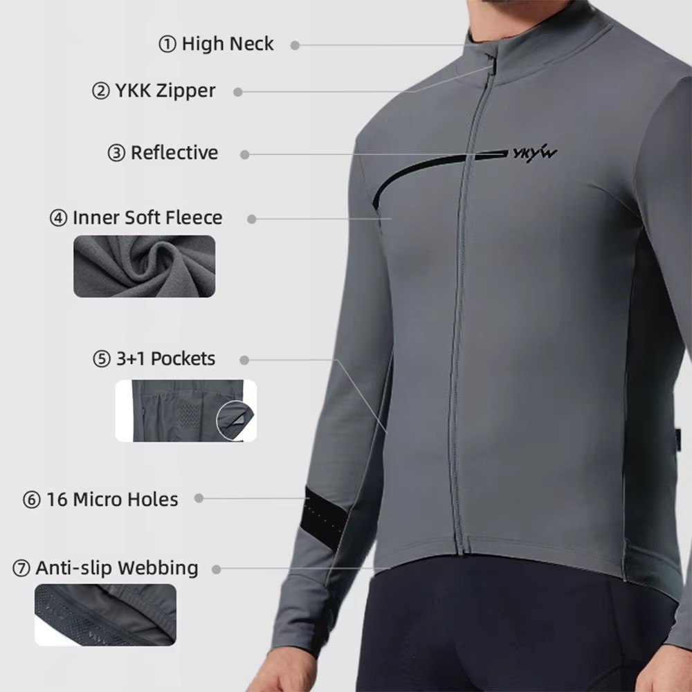 YKYWBIKE Men's Winter Cycling  - Cycling Commuter Jacket 评论和价格